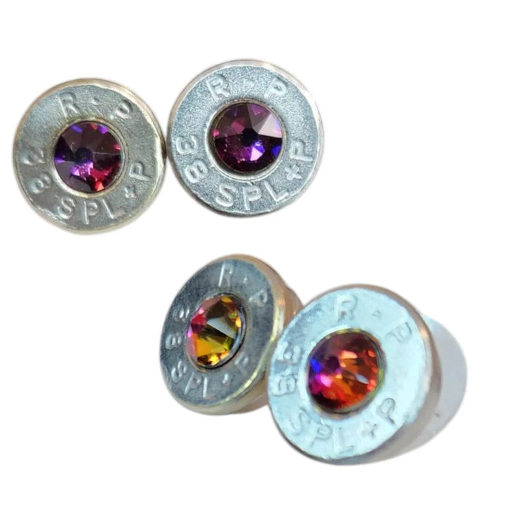 Head Stamp Stud Earrings Earrings by Sarahs Jewelry Designs
