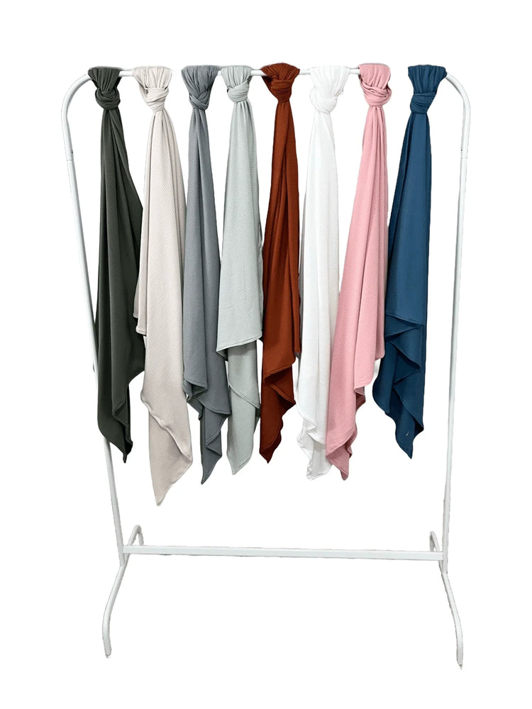 River Ribbed Stretch Swaddle by Little Mae & Co
