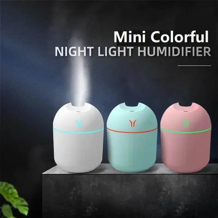 250ML USB Mini Air Humidifier Aroma Essential Oil Diffuser For Home Car Ultrasonic Mute Mist Maker Diffuser with LED Color Lamp Humidifiers by Dropshee