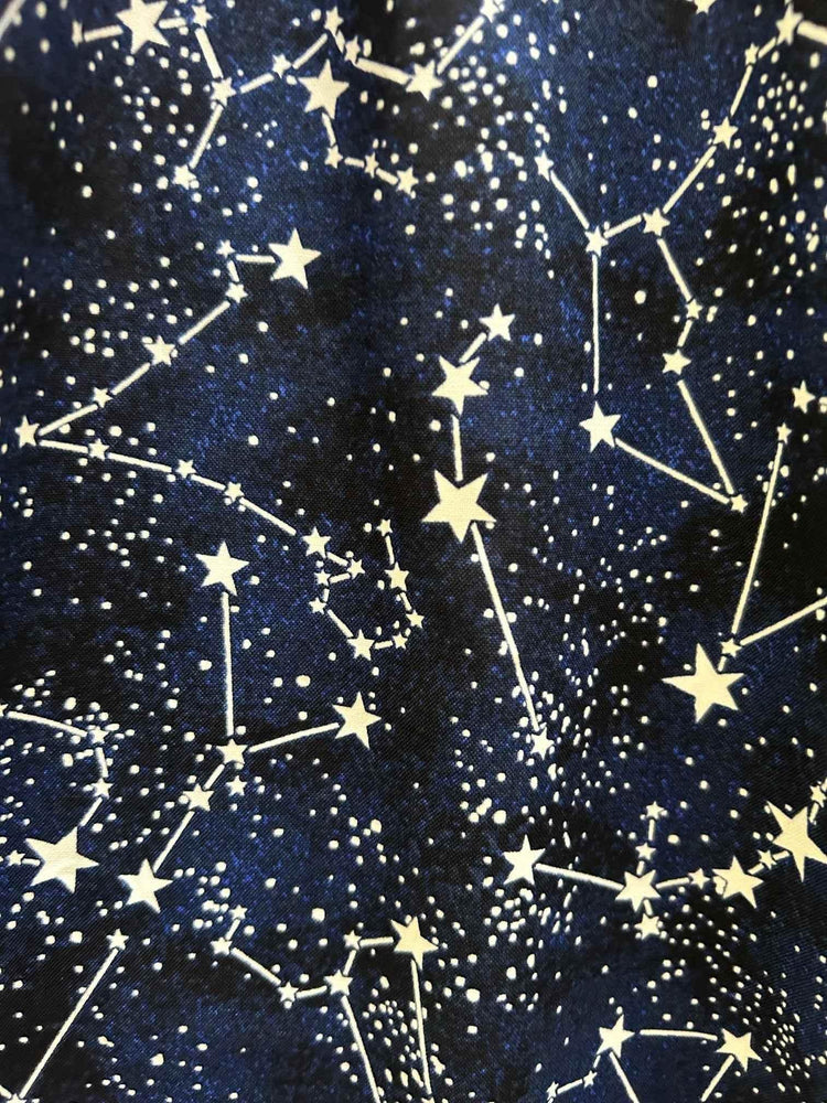 Glow in the Dark Constellations A-line Skirt Skirts by Retrolicious