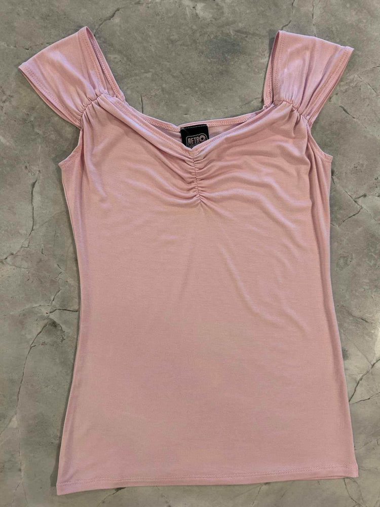 Isabel Top in Blush Shirts & Tops by Retrolicious