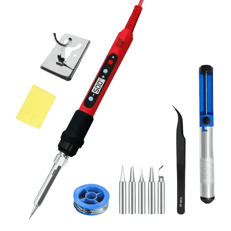 80W Soldering Iron Kit Adjustable Temperature LCD Solder Soldering Irons by Shenzhen Lefavor tool&