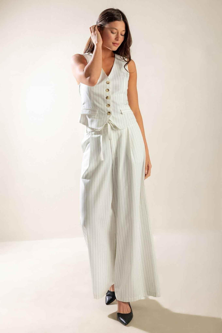 DINNER DATE WOVEN PANTS PANTS by Flying Tomato