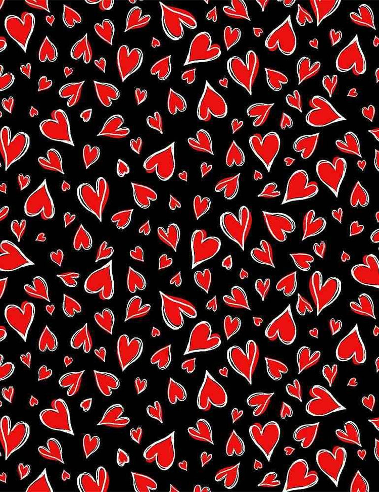 Hearts Collared Dress Dresses by Retrolicious