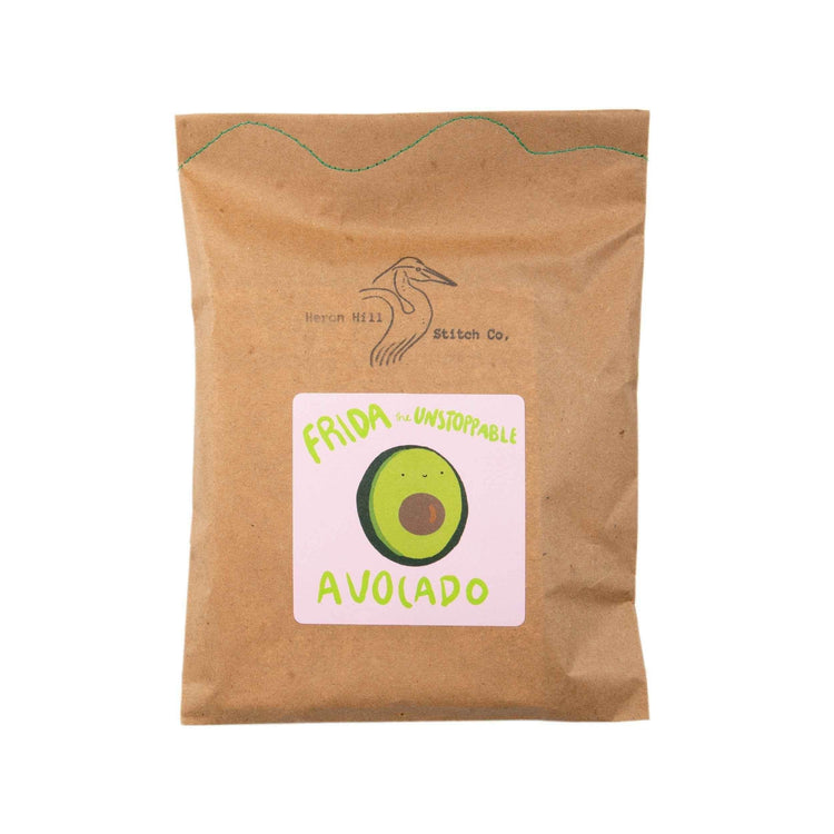Frida the Unstoppable Avocado by Heron Hill Stitch Co.