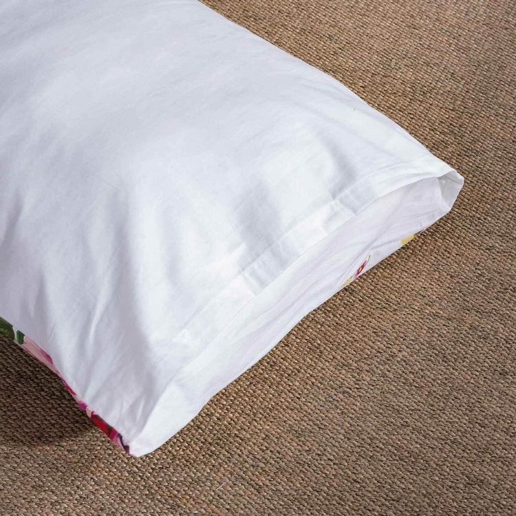 DaDa Bedding Romantic Roses Lovely Spring Pink Floral Garden Fitted & Flat Bed Sheet Set w/ Pillow Cases (JHW879) Sheet Sets by DaDalogy Bedding Collection