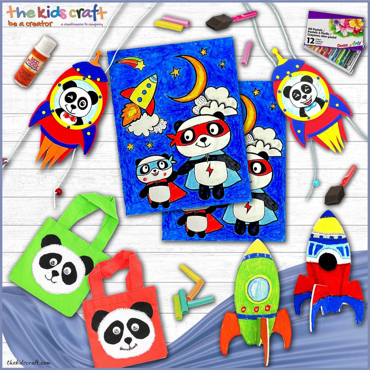 Rocket to the Moon Craft Box by The Kids Craft