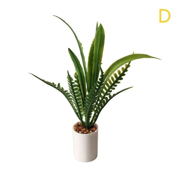 1:12 Dollhouse Miniature Potted Plant Green Leaves Pot Bonsai Garden Home Model Decor Toy Doll House Accessories by DSERS