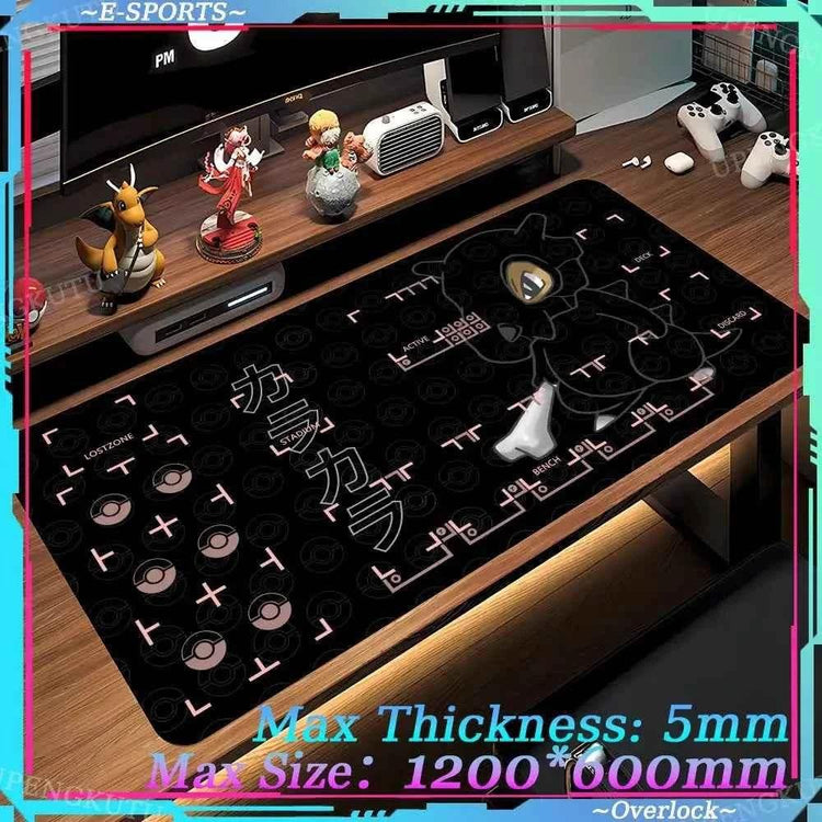 Mouse Pad Large Desk Mat P_Pokemones Anime Playmat 900x400 Xxl TGM PTCG Card Games Speed Computer and Office Gamer Cabinet mat by DSERS
