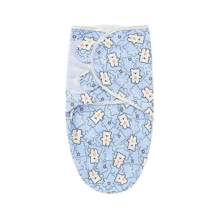 Newborn Baby Wrap Anti-Startle 2Pcs/Set Baby Swaddle Sleeping Cocoon Design 100%Cotton Baby Adjustable Blanket 0-6 Months by DSERS
