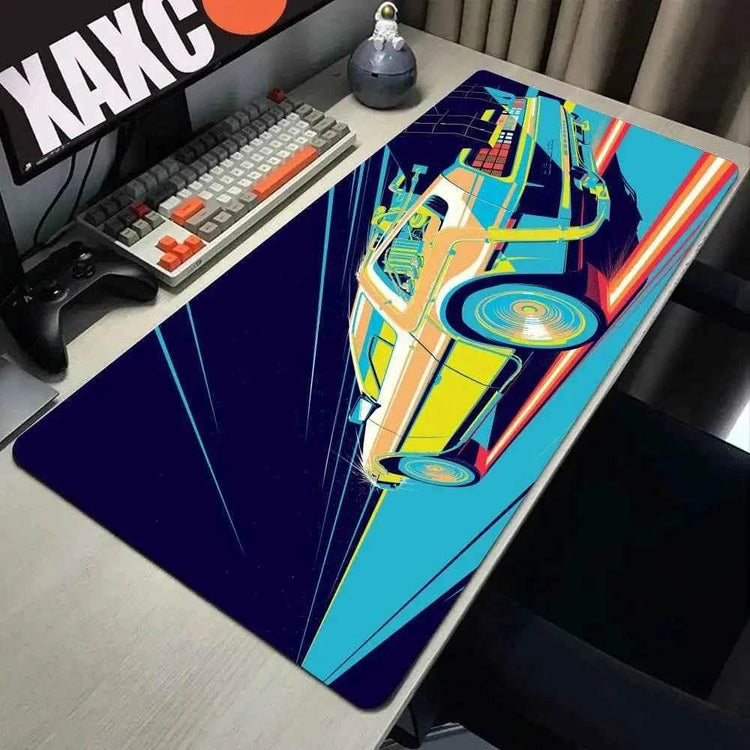 Back To The Future Large Mouse Pad 90x40cm Computer Mousepad Big Keyboard Mat Car Table Carpet Big Desk Mats Rubber Rugs by DSERS