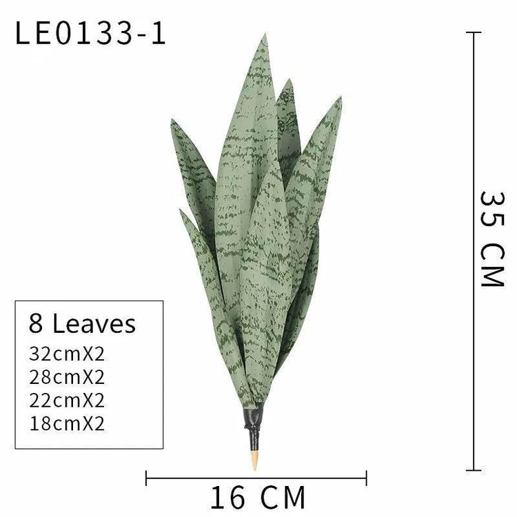 Artificial Succulents Plants House Decoration Accessori Tropical Fake Long Leaf Bonsai Hotel Party Home Decor Photo Props by DSERS
