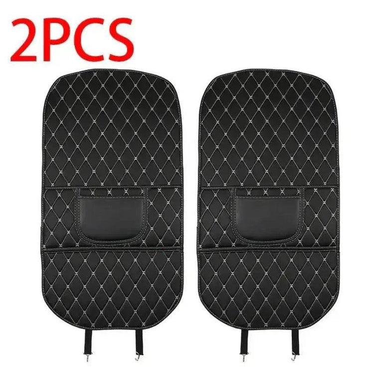 Black Car Seat Protector Pad with Red Stitching Car seat cover by DSERS