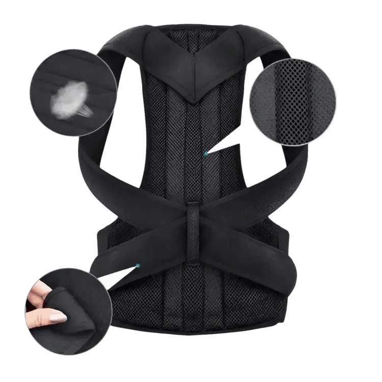 Black Posture Corrector Belt Back Posture Corrector by Shop1102472294 Store