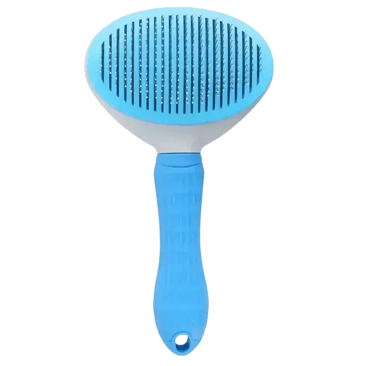 Gray and White Stainless Steel Dog Hair Brush Cat Comb Pet Hair Brush by Pet Tribe Store