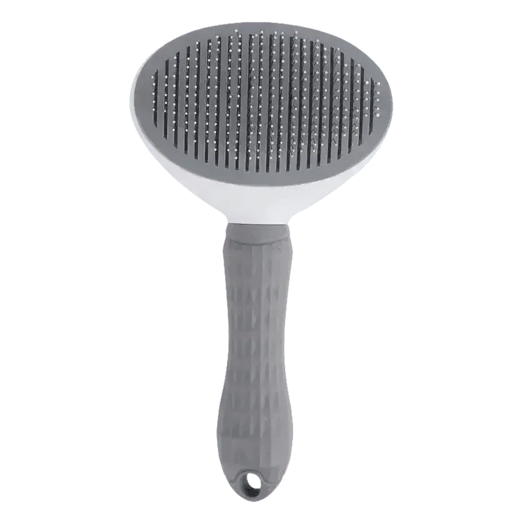 Gray and White Stainless Steel Dog Hair Brush Cat Comb Pet Hair Brush by Pet Tribe Store