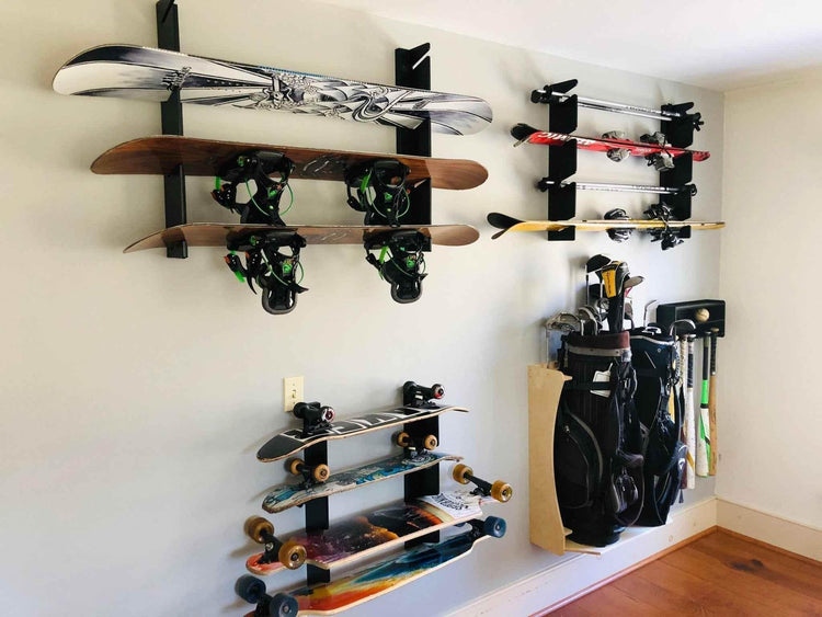 HANGTHIS Up Snowboard Rack, Snow Equipment, Snowboard Storage Organizer for Garages, Man-Cave, Bedroom and Rooms by HangThis Up My Shed Organizing System