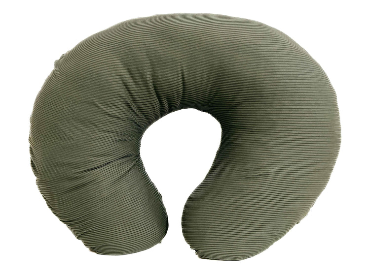 Moss Ribbed Nursing Pillow Cover by Little Mae & Co