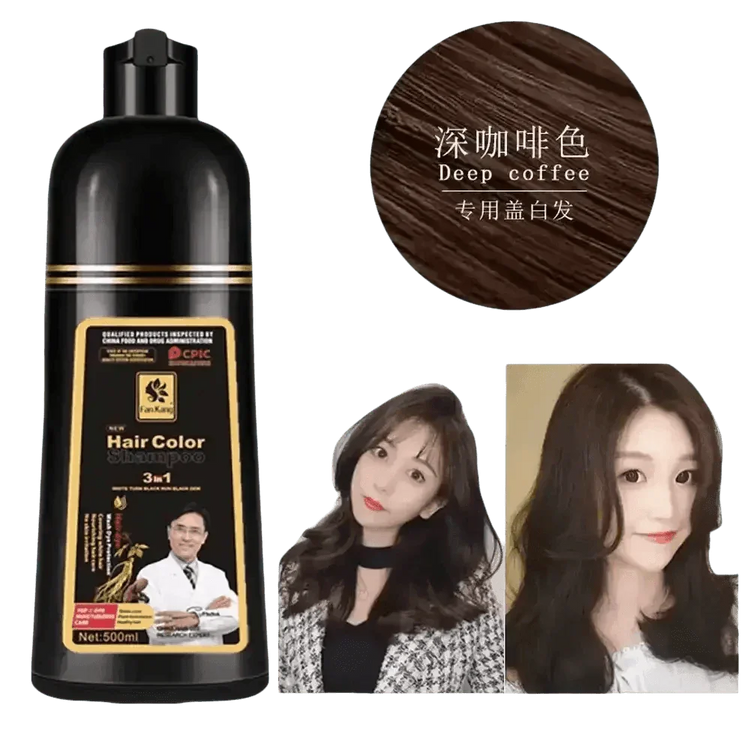 Instant Coloring Shampoo for Natural Black Color purple grey hair men Hair Coloring by Appliances Factory Store