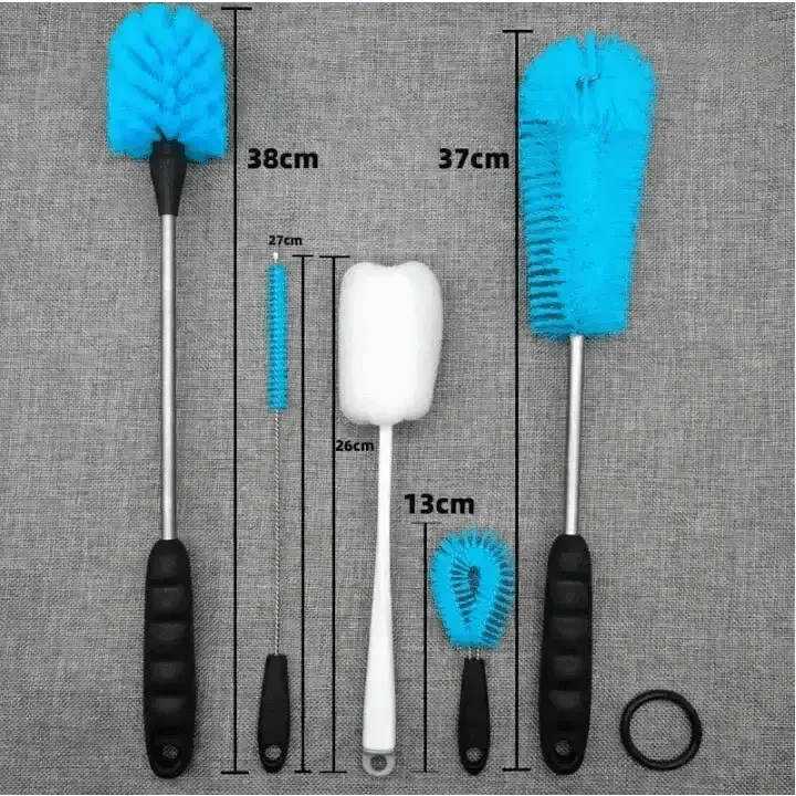 Insulated Cup Brush Cleaner Set for Straw Test Tube Water Bottle, Durable Long Handle Sponge Cleaning Brush with Nylon Bristles Cleaning Brush by DSERS
