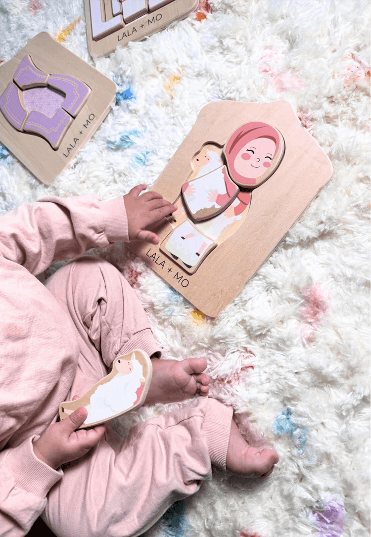 Chunky Islamic Block Puzzles (Set of FOUR) by Lala + Mo