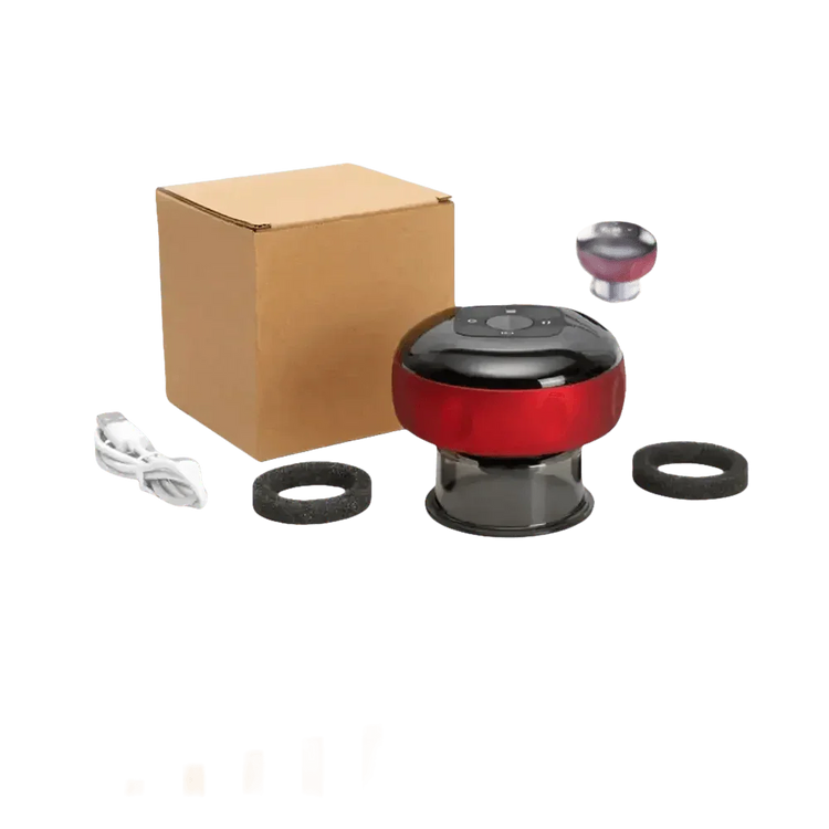 Electric Vacuum Cupping Massager Red Light Heating Electric Vacuum Cupping Massager by MOKARLE Healthy Life Store
