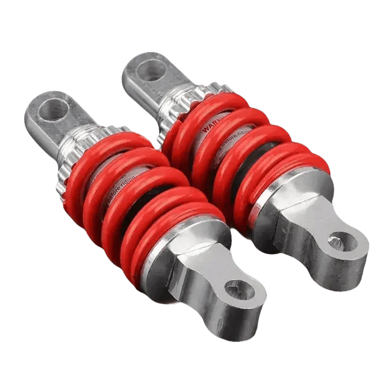 Red Silver Motorcycle Shock Absorber Rear Suspension Shocks by SPZ RACING 2nd Official Store