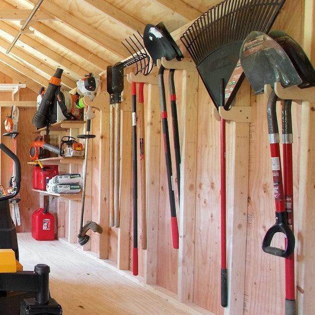 Shed Shelf Bracket Kit | Heavy-Duty Shed Organizer Shed Organization by HangThis Up My Shed Organizing System