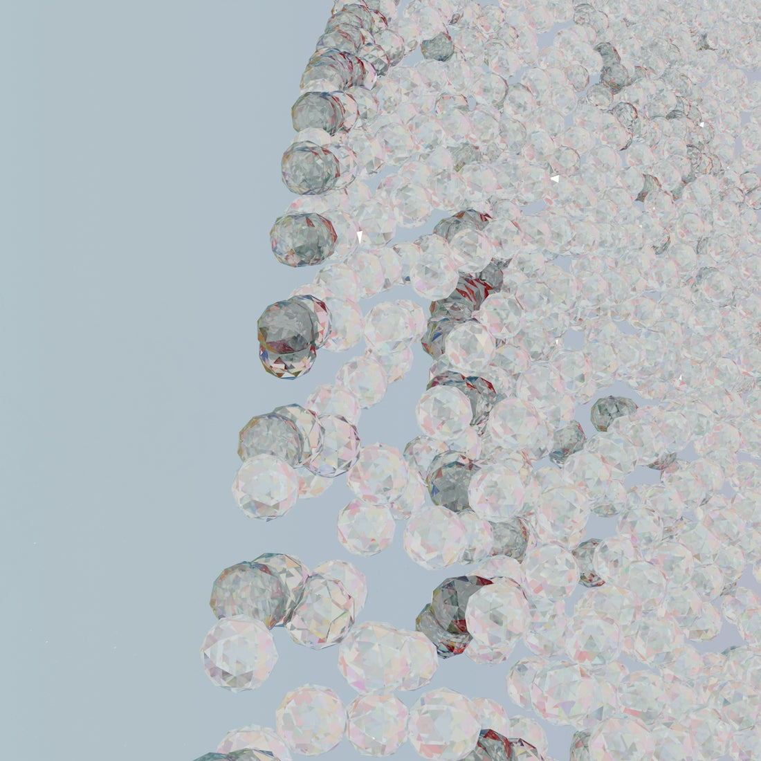 a group of bubbles floating in the air
