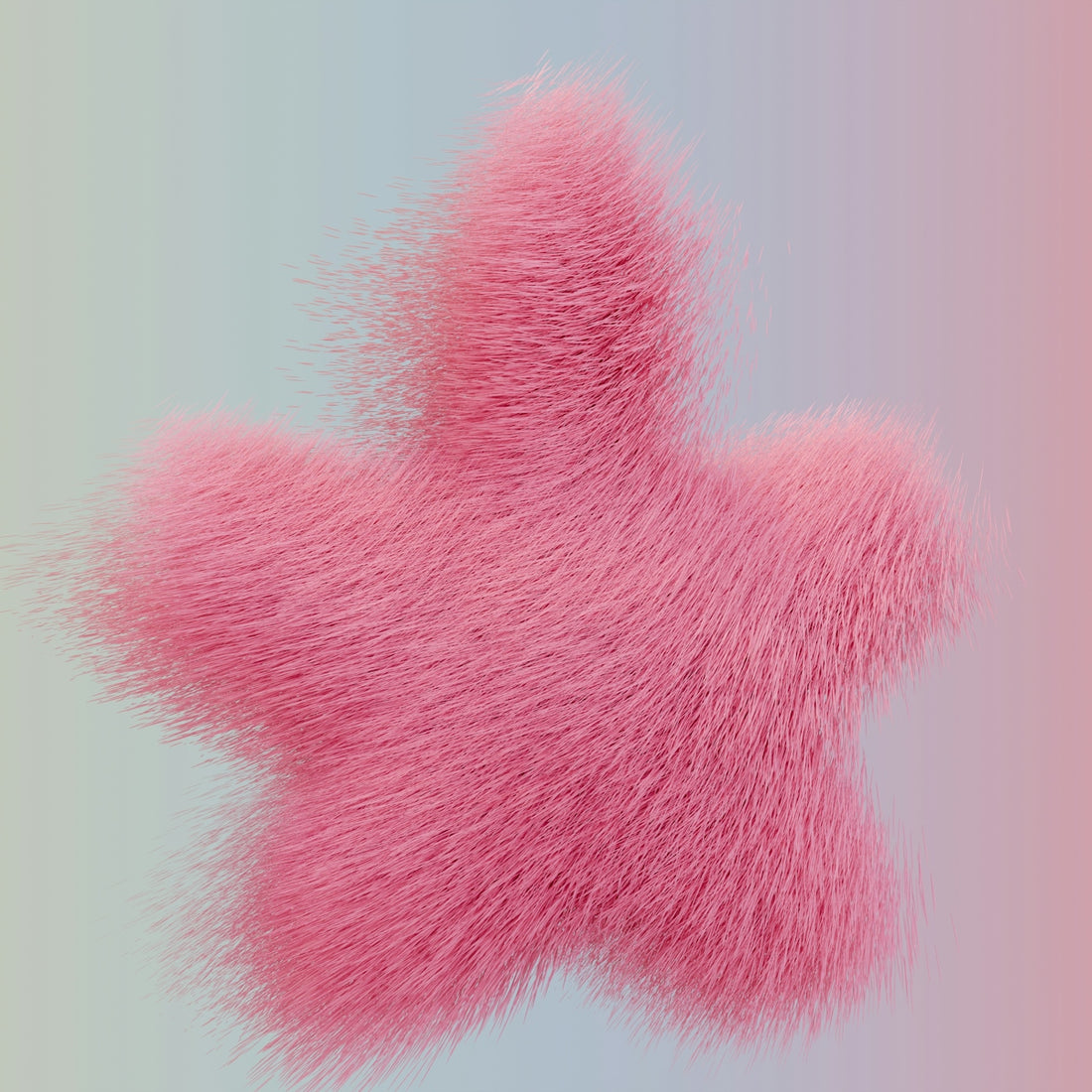 a pink object is flying through the air