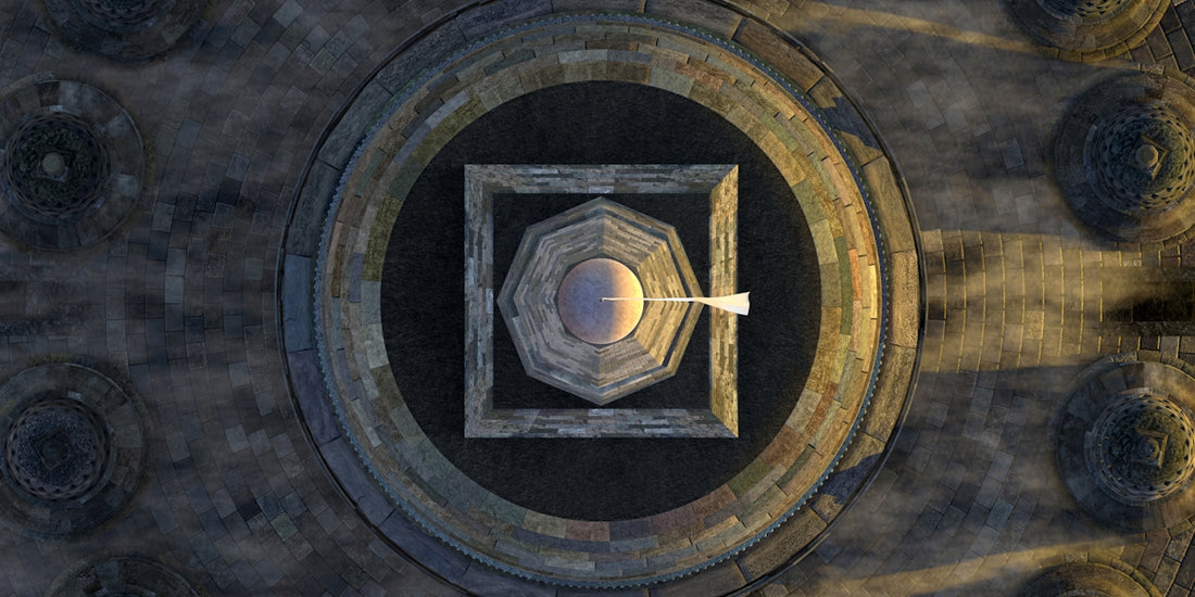 A computer generated image of a circular object