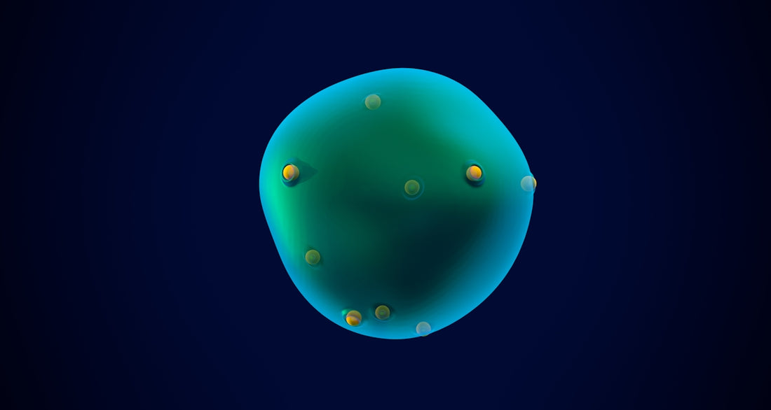 An image of a cell phone with a blue background