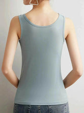 Plus Size Ribbed Scoop Neck Tank Top women Attire by Trendsi