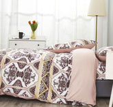 DaDa Bedding Majestic Oriental Kilim Duvet Cover - w/ Pillow Cases Royal Persian Traditional Design Intricate Ornate Ornament Print Duvet Covers by DaDalogy Bedding Collection