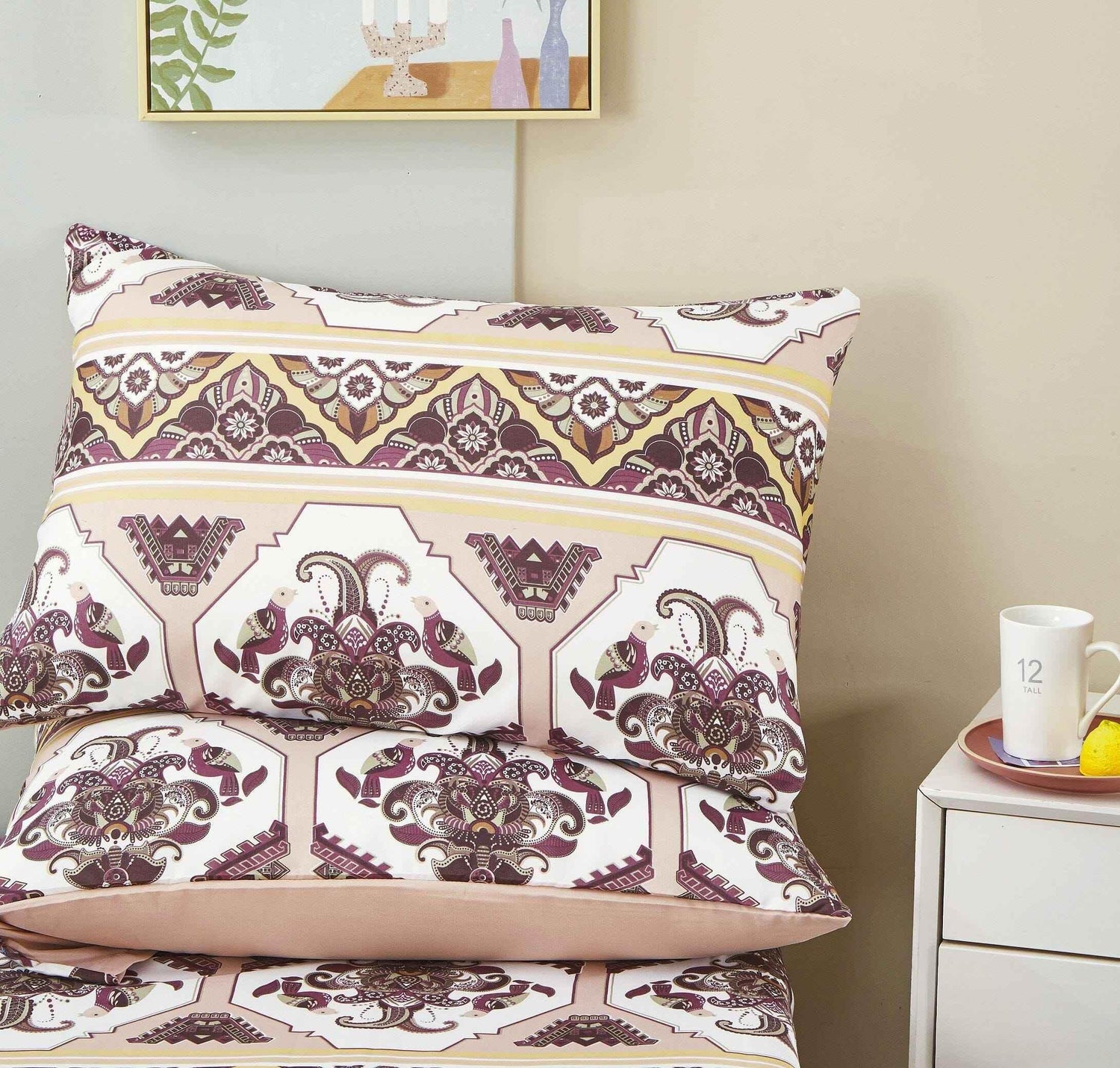 DaDa Bedding Majestic Oriental Kilim Duvet Cover - w/ Pillow Cases Royal Persian Traditional Design Intricate Ornate Ornament Print Duvet Covers by DaDalogy Bedding Collection