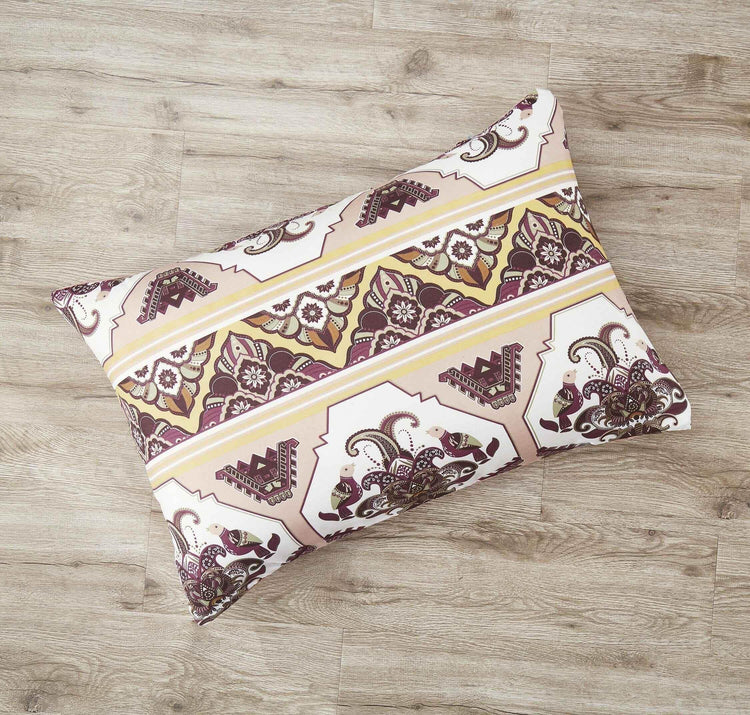 DaDa Bedding Majestic Oriental Kilim Duvet Cover - w/ Pillow Cases Royal Persian Traditional Design Intricate Ornate Ornament Print Duvet Covers by DaDalogy Bedding Collection