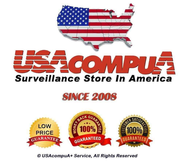 DS-2CD1347G2-LUF Hikvision w/ audio IP PoE Camera 4 MP ColorVu MD 2.0 Turret IP PoE Camera by USAcompuA+ Corp