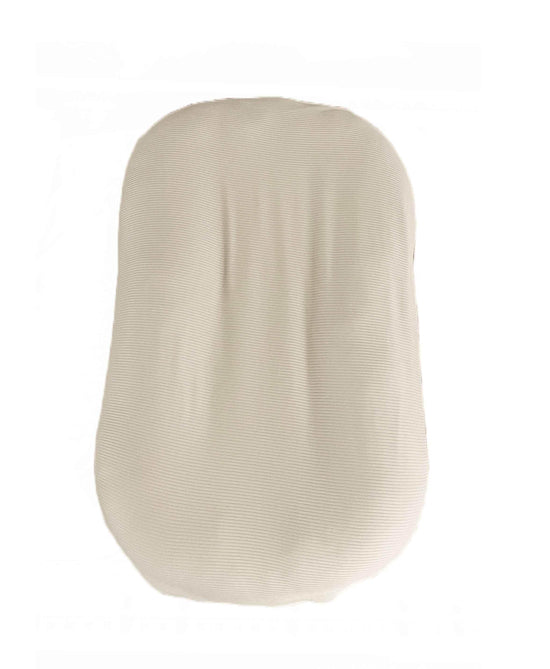 Oat Ribbed Baby Lounger Cover by Little Mae & Co