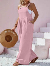 Plus Size Square Neck Wide Leg Overalls women Attire by Trendsi