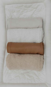Caramel Waffle Knit Blanket by Little Mae & Co