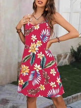 Plus Size Printed V-Neck Cami Dress women Attire by Trendsi