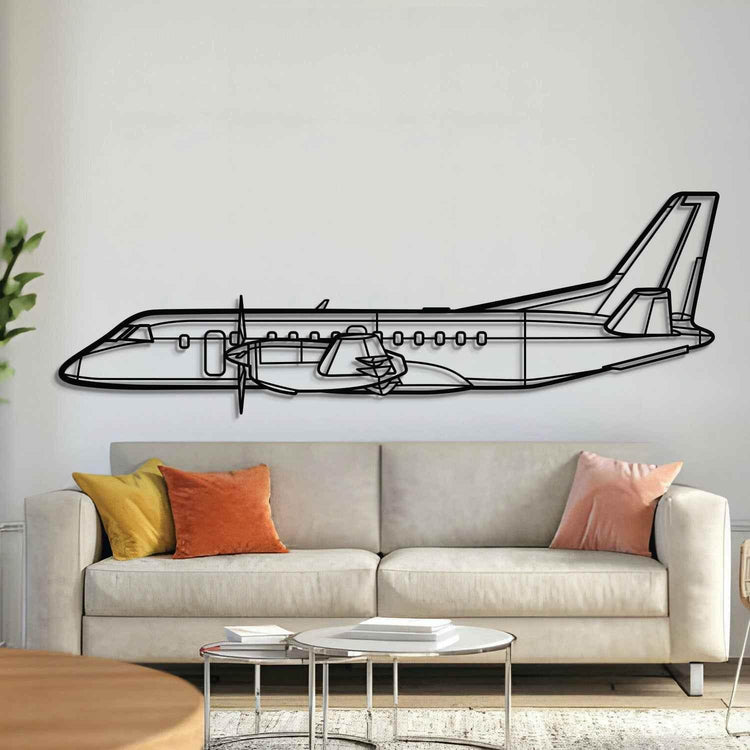 340B Plus Metal Aircraft Wall Art - NCP0305 Metal Aircraft Wall Art by Navigate Craft