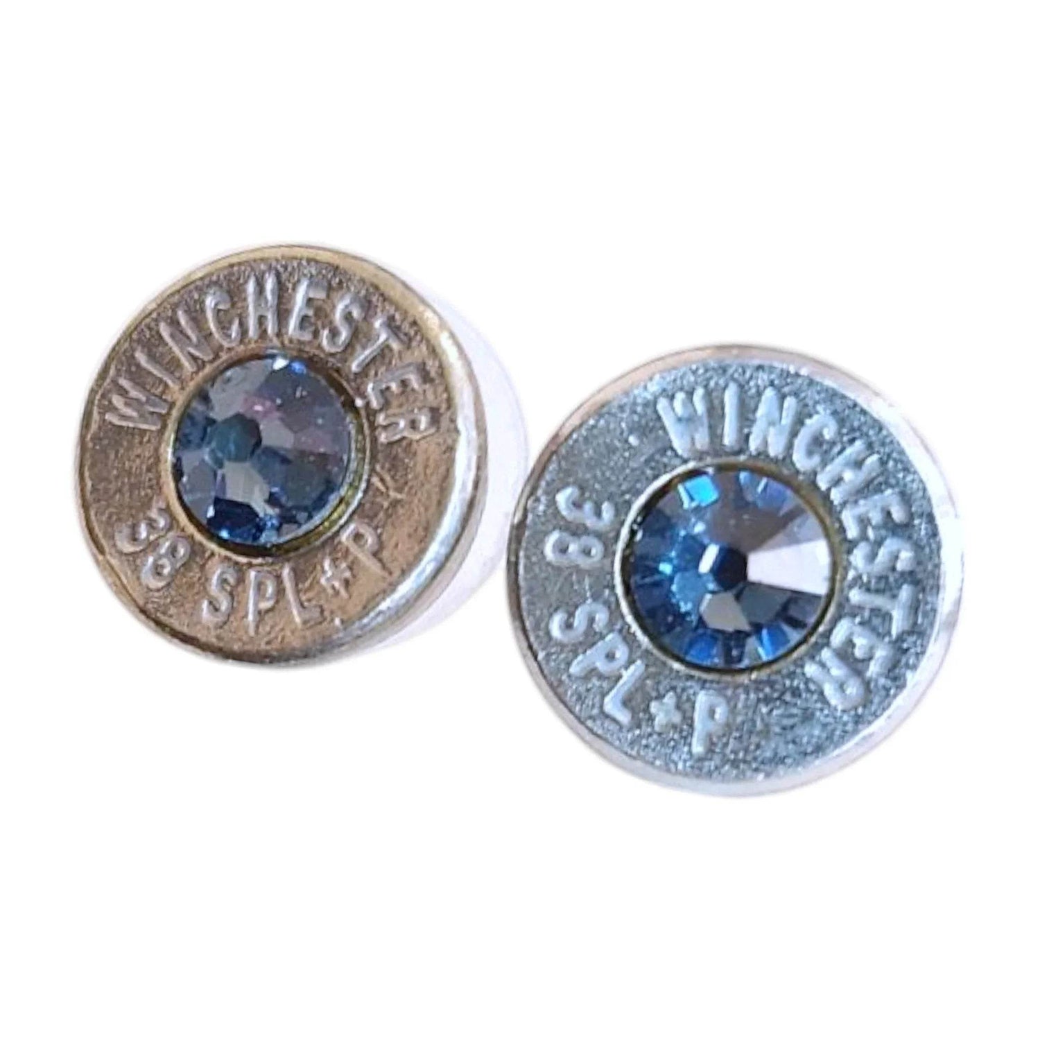 Head stamp Stud Earrings Earrings by Sarahs Jewelry Designs