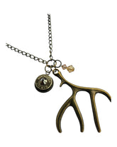 Antler & Head stamp Necklace Necklace by Sarahs Jewelry Designs
