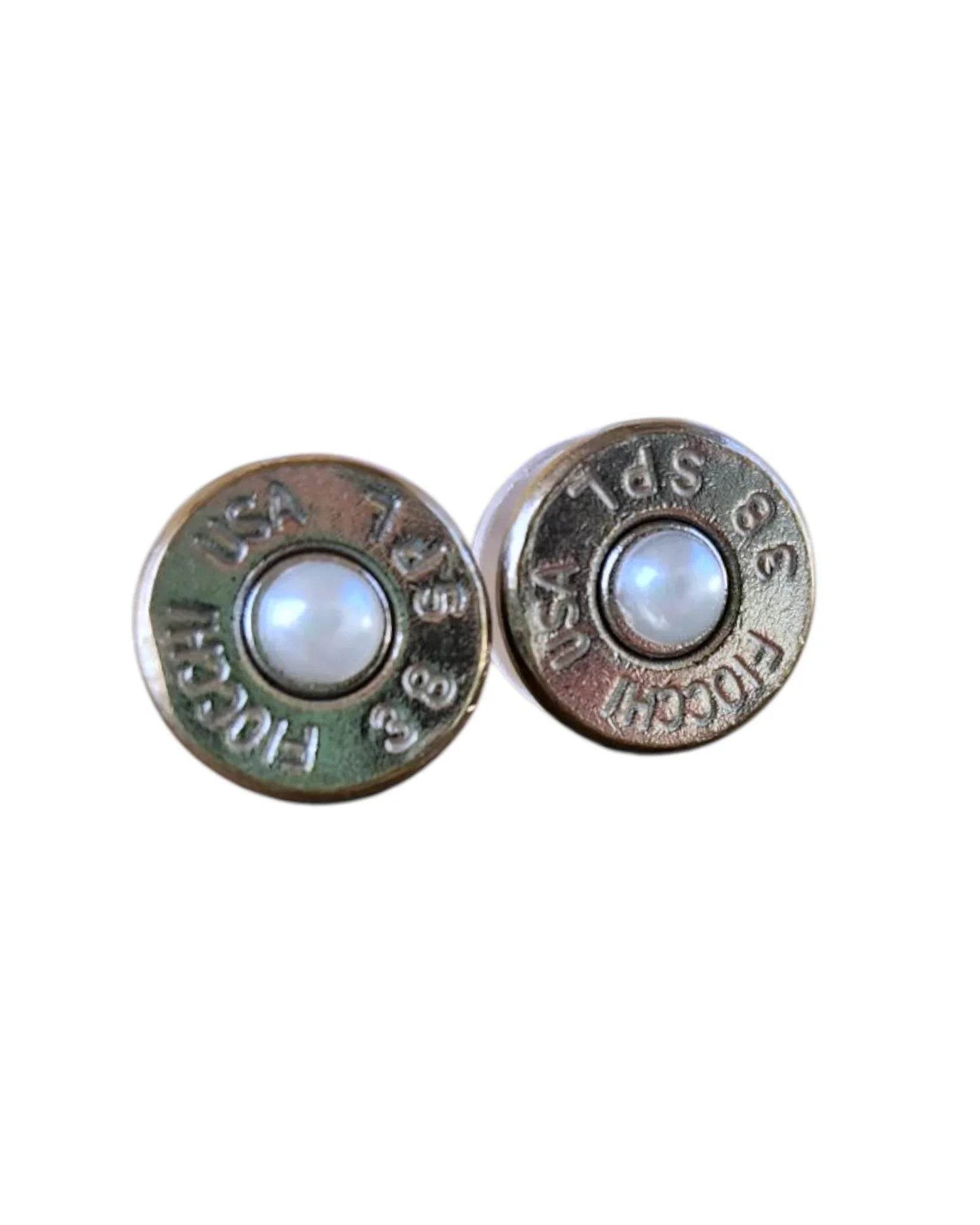 Head Stamp Stud Earrings Earrings by Sarahs Jewelry Designs