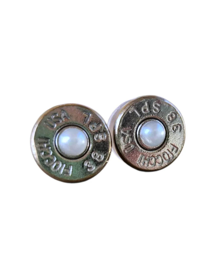 Head Stamp Stud Earrings Earrings by Sarahs Jewelry Designs