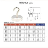 10PCS Strong Magnet Hooks Multi-Purpose Storage Hooks Home Kitchen Bar Storage Hooks Key Storage Hooks Bathroom Hangers Hooks by Dropshee