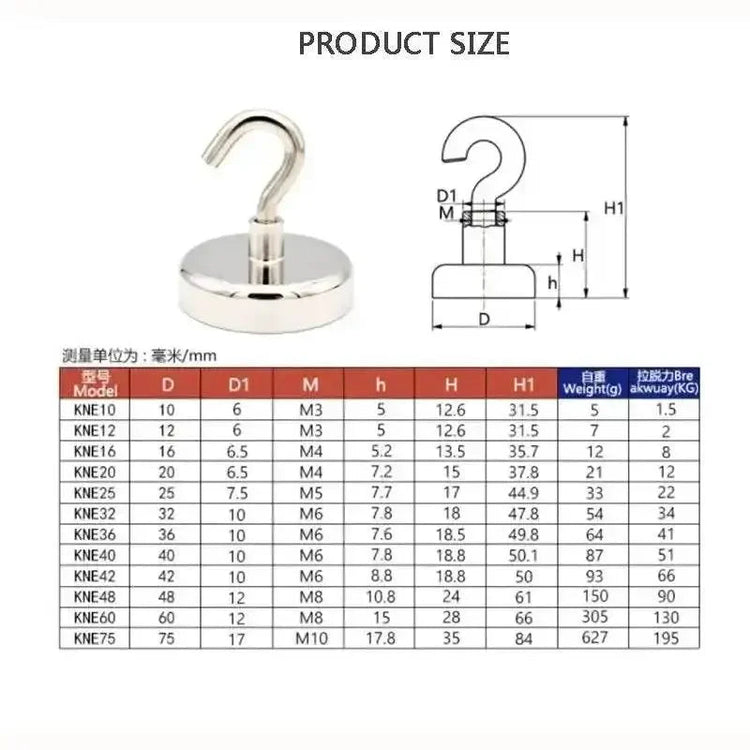 10PCS Strong Magnet Hooks Multi-Purpose Storage Hooks Home Kitchen Bar Storage Hooks Key Storage Hooks Bathroom Hangers Hooks by Dropshee