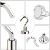 10PCS Strong Magnet Hooks Multi-Purpose Storage Hooks Home Kitchen Bar Storage Hooks Key Storage Hooks Bathroom Hangers Hooks by Dropshee