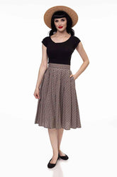 Retro Boat Neck Top in Black Shirts & Tops by Retrolicious